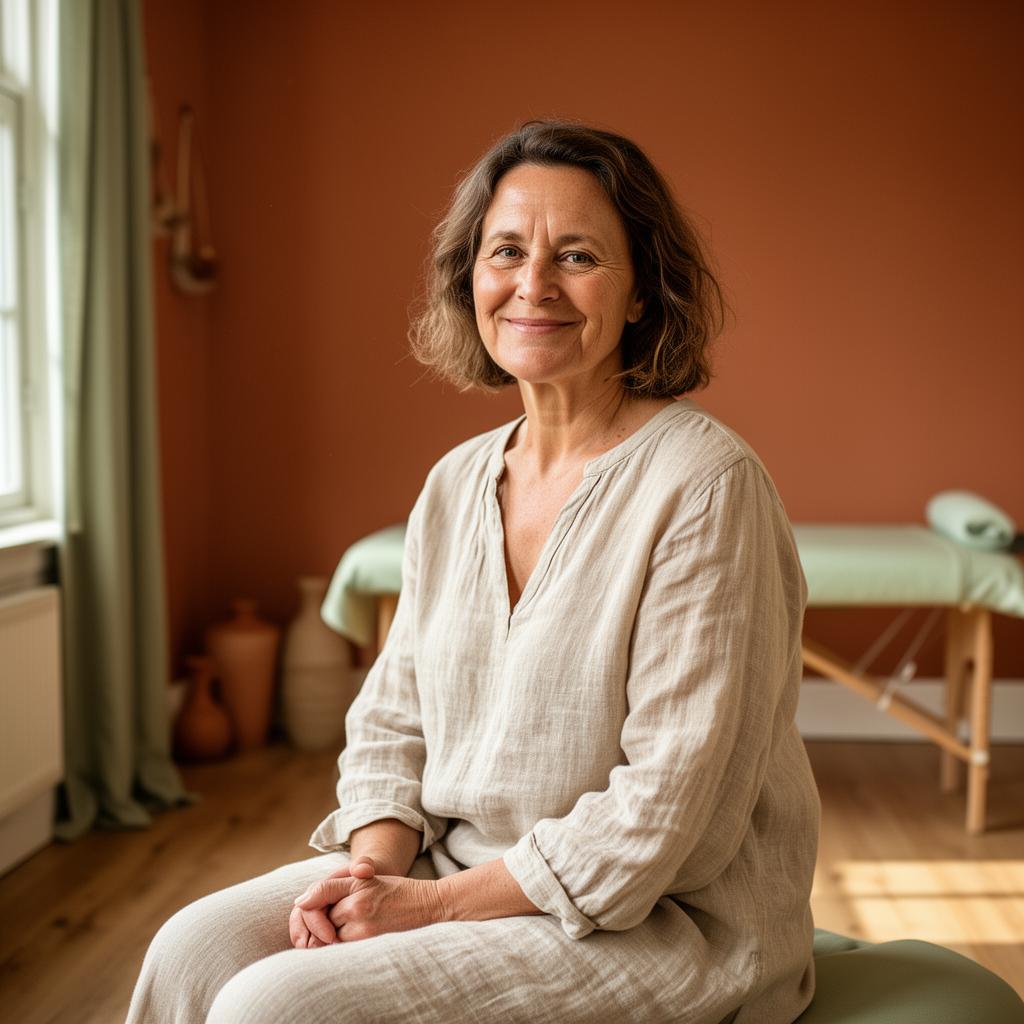 Portræt af Majbrith, kropsterapeut hos Mainico
